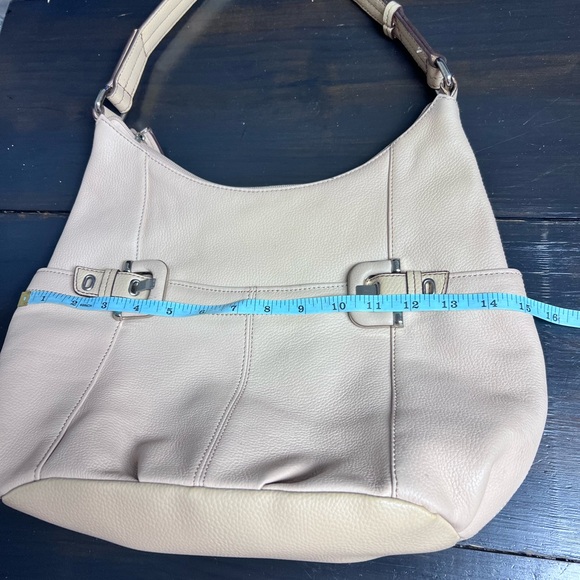Tignanello Beige Leather Hobo Bag - Picture 6 of 10